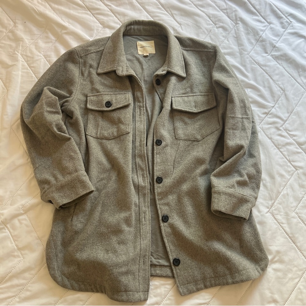 Oversized military style jacket